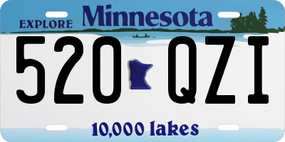 MN license plate 520QZI
