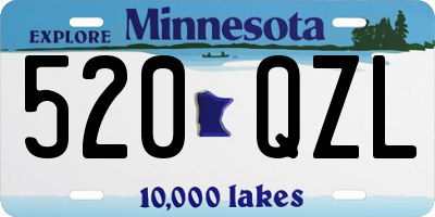 MN license plate 520QZL