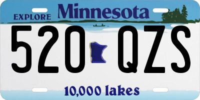 MN license plate 520QZS