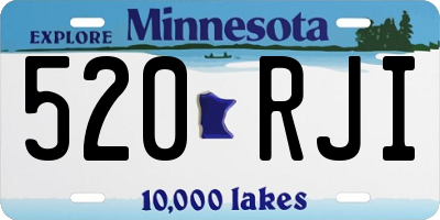 MN license plate 520RJI