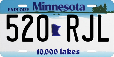 MN license plate 520RJL