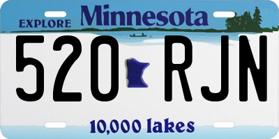 MN license plate 520RJN