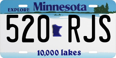MN license plate 520RJS