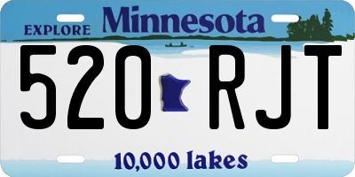 MN license plate 520RJT