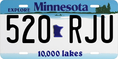 MN license plate 520RJU