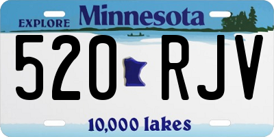 MN license plate 520RJV
