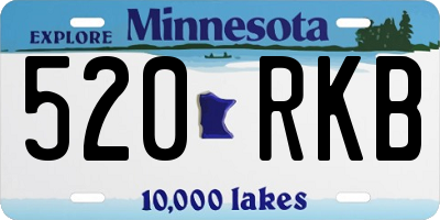 MN license plate 520RKB