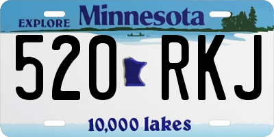 MN license plate 520RKJ