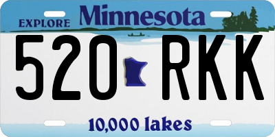MN license plate 520RKK