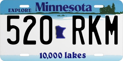 MN license plate 520RKM
