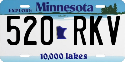 MN license plate 520RKV