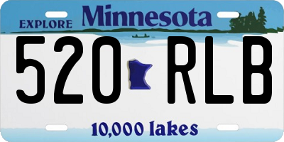 MN license plate 520RLB