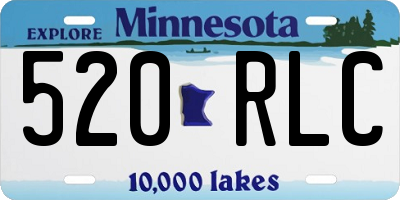 MN license plate 520RLC