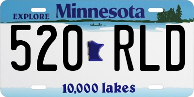 MN license plate 520RLD