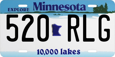 MN license plate 520RLG