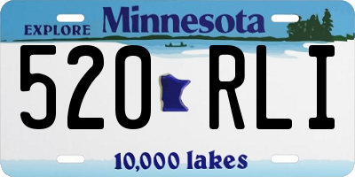 MN license plate 520RLI