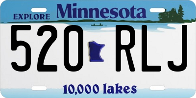 MN license plate 520RLJ