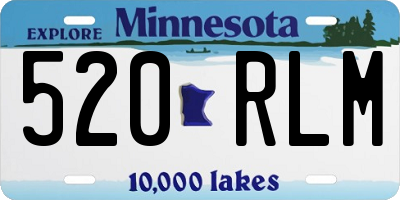 MN license plate 520RLM