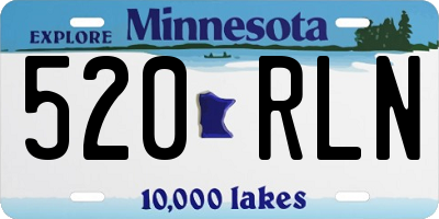 MN license plate 520RLN