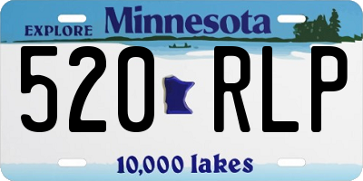 MN license plate 520RLP