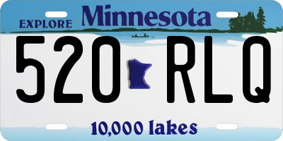 MN license plate 520RLQ