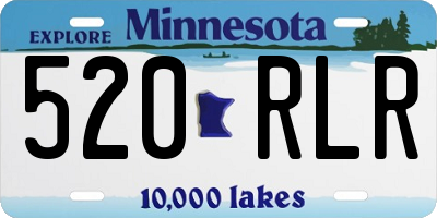 MN license plate 520RLR