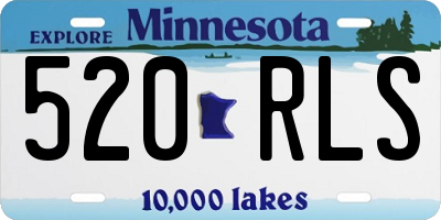 MN license plate 520RLS