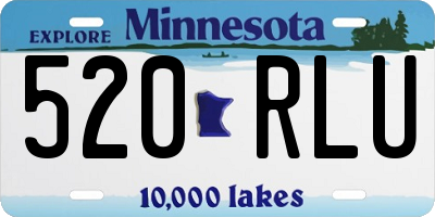 MN license plate 520RLU