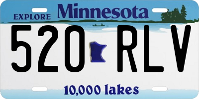 MN license plate 520RLV