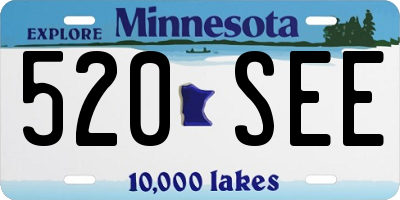 MN license plate 520SEE