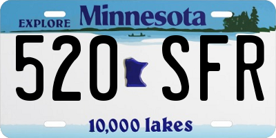 MN license plate 520SFR