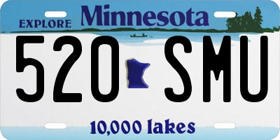 MN license plate 520SMU