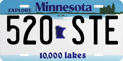 MN license plate 520STE