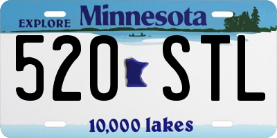 MN license plate 520STL