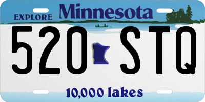 MN license plate 520STQ