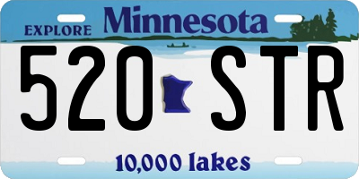 MN license plate 520STR