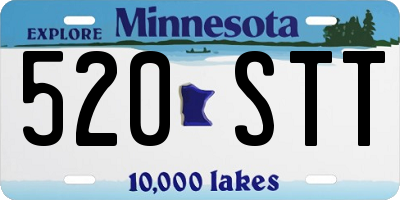 MN license plate 520STT