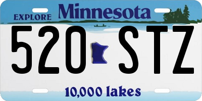MN license plate 520STZ