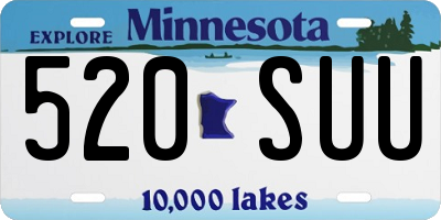 MN license plate 520SUU