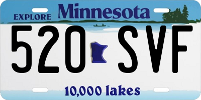 MN license plate 520SVF