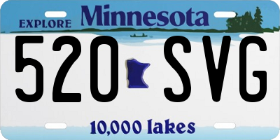 MN license plate 520SVG