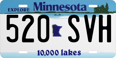 MN license plate 520SVH