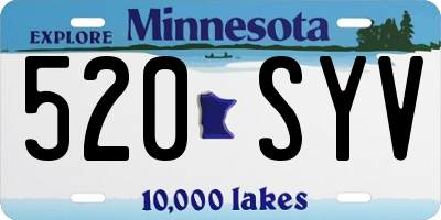 MN license plate 520SYV