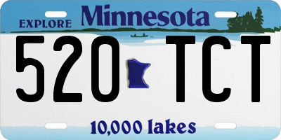 MN license plate 520TCT