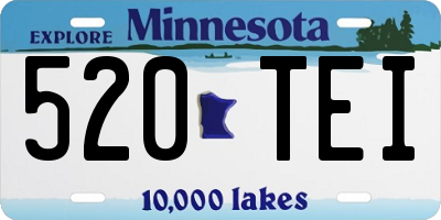 MN license plate 520TEI