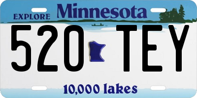 MN license plate 520TEY