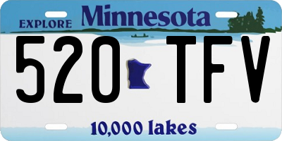 MN license plate 520TFV