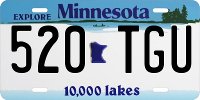 MN license plate 520TGU