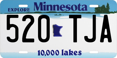 MN license plate 520TJA