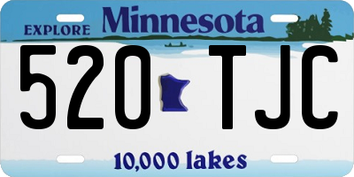 MN license plate 520TJC